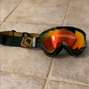 Scott ski goggle camo iridium orange lens